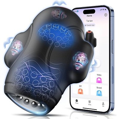 4In1 Male Masturbator Penis Vibrator 10 Vibrating And 3 Motors Male Stroker With App Control - darazadults.com              