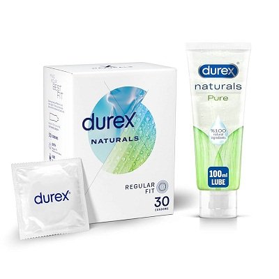 Durex Naturals Thin Condoms With Lube Designed For Her 12-pack