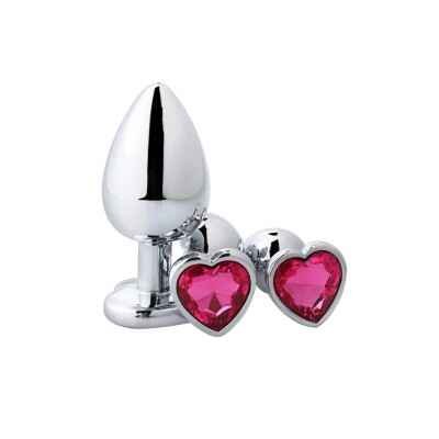 3 Pcs Set Luxury Metal Butt Plug Toys