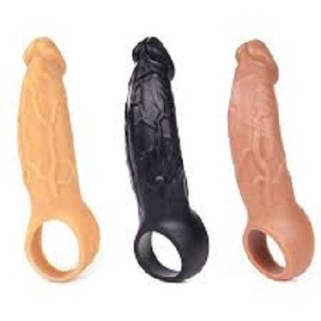 Realistic Penis Sleeves In Natural Brown Color 