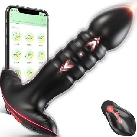 Anal Plug Vibrator With App Control