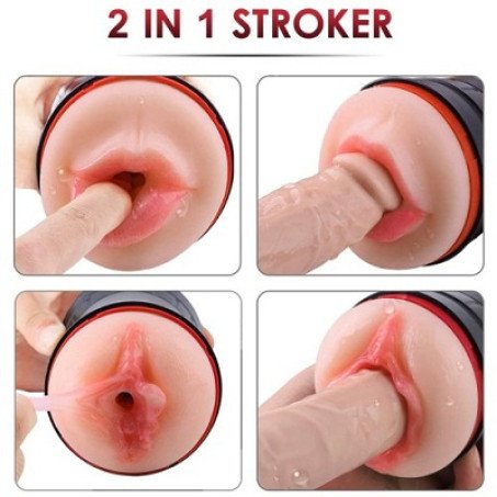 2 In 1 Realistic Pocket Vagina And Mouth 